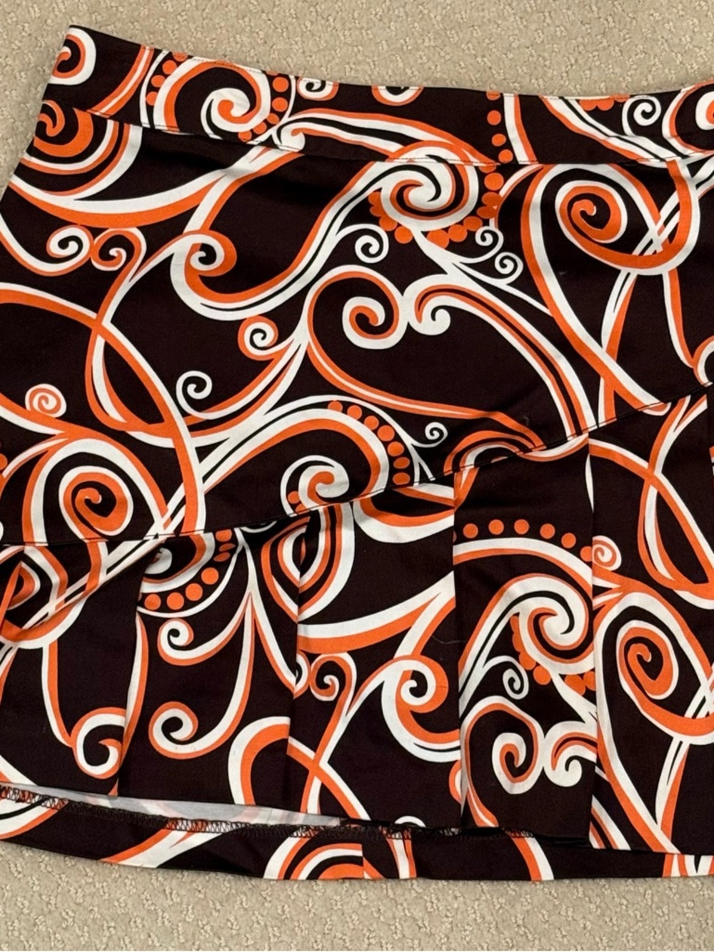 Abstract Swirl Print Women’s Golf Skort